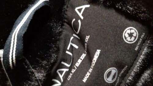 Nautica women's puffer jacket Hood zipper black size XL NWT - Picture 4 of 6