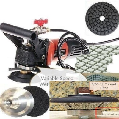 1-1/4'' Bevel Bullnose Granite Wet Polisher Grinder 35 Stone Marble Buffer E30
