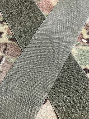 4 Zoll Velcro® Marke MIL-SPEC Salbei grün AUFNÄHEN TYP Haken und Schlaufe Set - 1 YARD - Bild 2 von 3