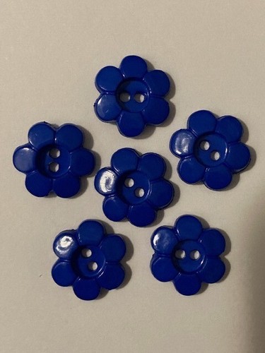Flower Buttons Daisy shaped 15mm / 24L Colours Pack Of 6 - Picture 33 of 35