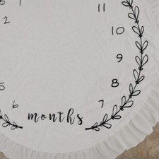 39.37 inch Diameter Baby Flannel for Play Mat Soft Crawling Mats Infant for Play