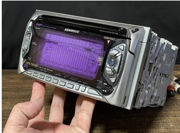 KENWOOD DPX-710MD 2DIN CD MD Deck Player Operation confirmed from