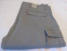Levi's Men's 100 Cotton Tapered Leg ACE Cargos Grey Pants Size 36X30