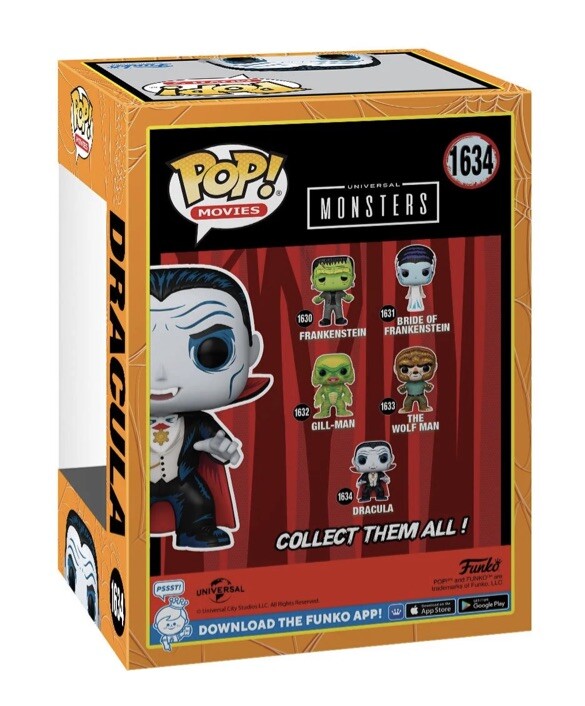 Universal Monsters Dracula Funko Pop! Vinyl Figure #1634 IN STOCK