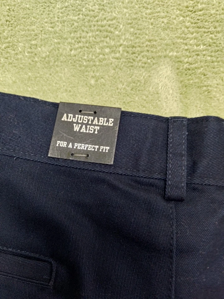 Pantalones Cortos Uniforme IZOD Niña Escuela Talla-18 Reg Azul Oscuro Chino Nuevos con Etiquetas Foto 4 de 4