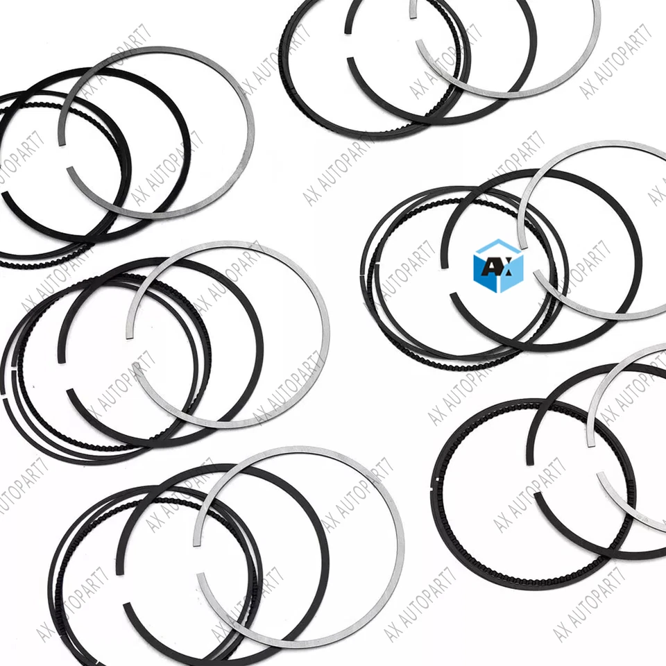 Juego de anillos de pistón de 6 cilindros para BMW 323i 528i E36 E46 E39 2,5 2,8 M52B25 M52B28 Foto 4 de 4