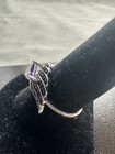 Vintage Amethyst Wing Ring /Size 9.25 — photo 2