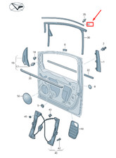 Original VW Sharan 7N Fensterleiste vorne rechts 7N0837644A Neuware OEM