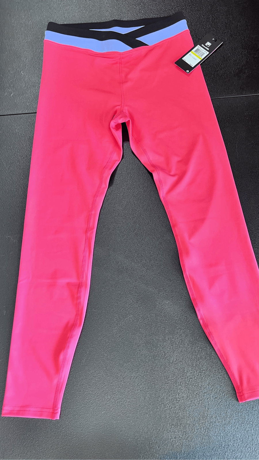Leggings donna Fila Peerless Training 7 8 rosa viola taglia media nuovi con etichette P1 100