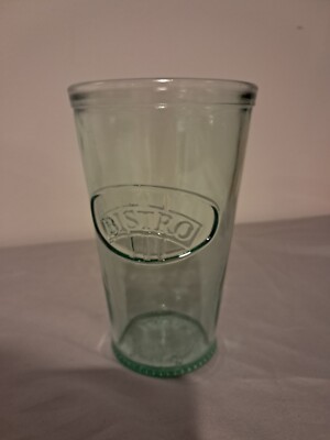 Amici Global Italy Recycled Green Glass Drinking Glass Bistro Fork Spoon Knife
