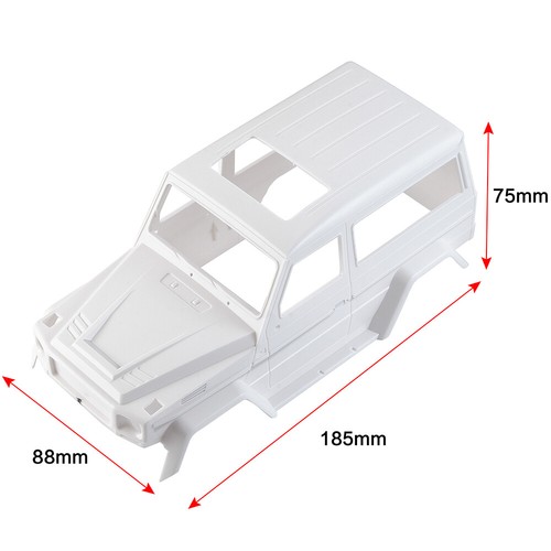 Flyxm unmontierte Kunststoff RC Karosseriehülle für 1:18 Kyosho Jimny RC Crawler - Bild 7 von 16