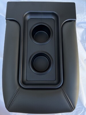 CUSTOM CENTER CONSOLE STORAGE TOP LID WITH CUP HOLDER ARMREST COVER HIGH QUALITY