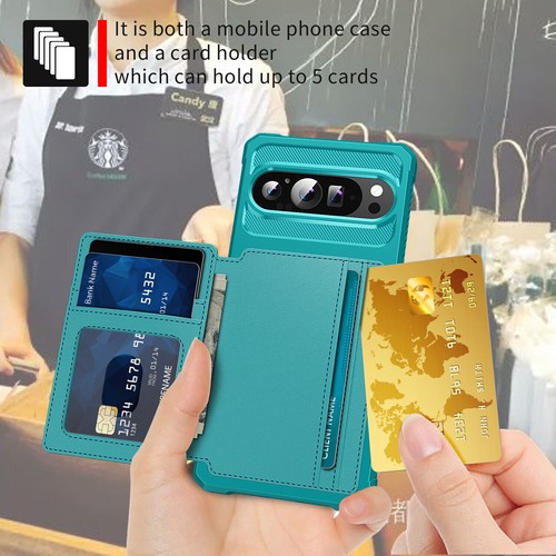 For Google Pixel 9 Pro XL/9/8/7/7 A Shockproof Leather Stand Card Wallet Case - Picture 29 of 53