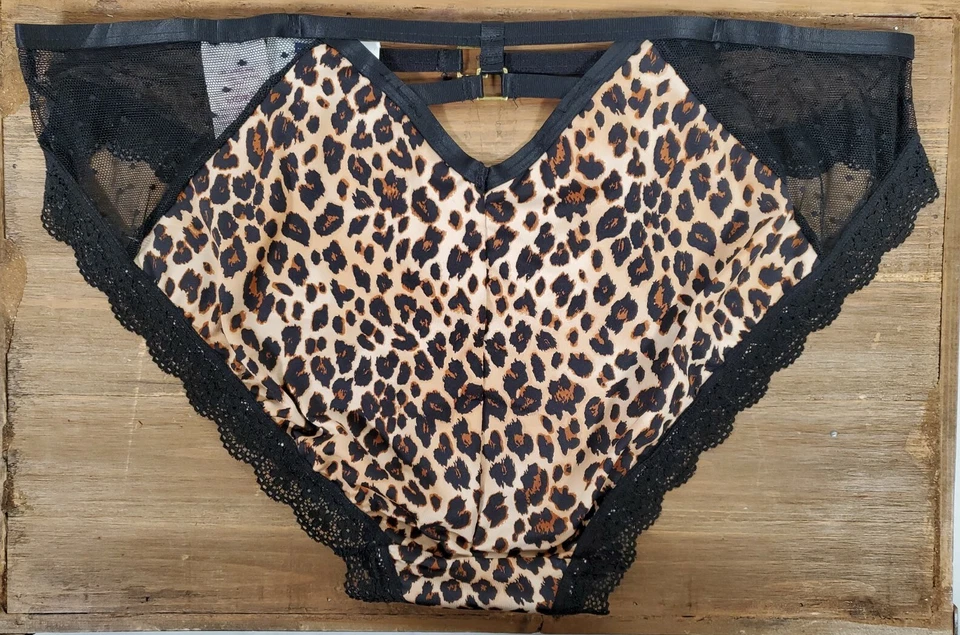 BIKINI Leopardo con Encaje Tirantes Bragas XS (0-2) Sexy Secret Treasures Ropa Interior Foto 2 de 4
