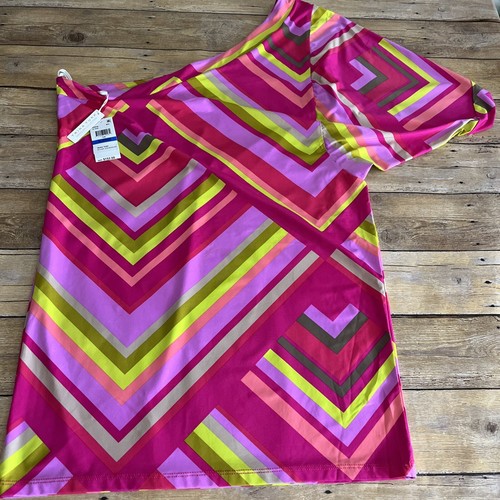 Trina Turk Swim Tunic Beach Cover Up Size XL Off Shoulder New W Tags $152