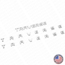 3x Chevy Traverse Front Door Liftgate Badge Nameplate Logo Emblem Chrome Sport 3x Chevy Traverse Front Door Liftgate Badge Nameplate Logo Emblem Chrome Sport