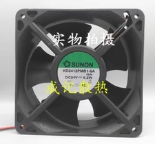 SUNON KD2412PMB1-6A 12038 DC24V 6.2W 12CM 2-Wire Inverter Cooling Fan