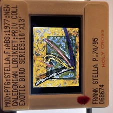 Frank Stella "Caledonian Lorikeet" Minimalism 35mm Art Slide