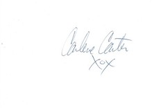 Carlene Carter autograph signed 10x15 cm index card