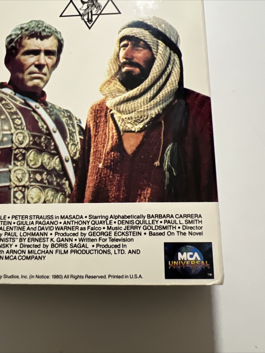 Masada VHS MCA/Universal 1981 Epic Movie Peter O'Toole / Peter