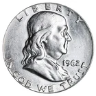 1962 Franklin SILVER Half Dollar Brilliant XF/AU Complete Your Album!