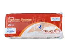 Tranquility Super Topliner Booster Pad 4-1/4 X 15 Inch Flow-Through Pad 25 Ct