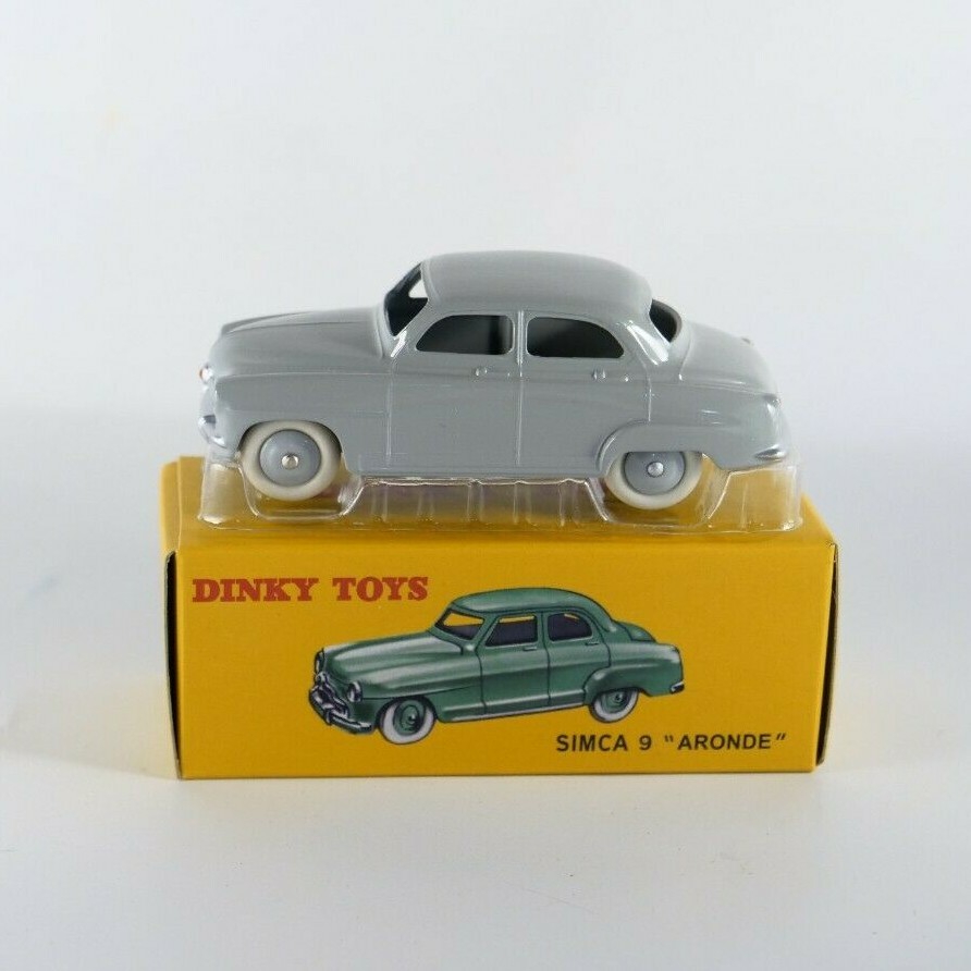Voiture Miniature Simca 9 Aronde Grise Dinky 1/43 – En Boîte, Occasion