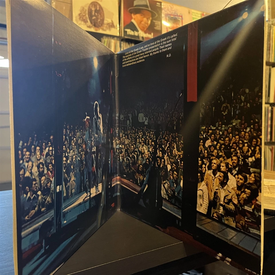 [ROCK/POP]~EXC 2 DOUBLE LP~NEIL DIAMOND~Love At The Greek~{1977~CBS]~UK Import~ - Image 3 of 4