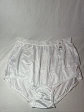 Vintage Silky White Carole Size 11 100 Nylon Brief Granny Panty NWT Style 945W
