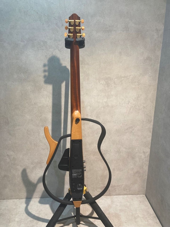 Yamaha SLG100S AMT Silent Folk Guitar Amber Burst Steel String w/ Soft