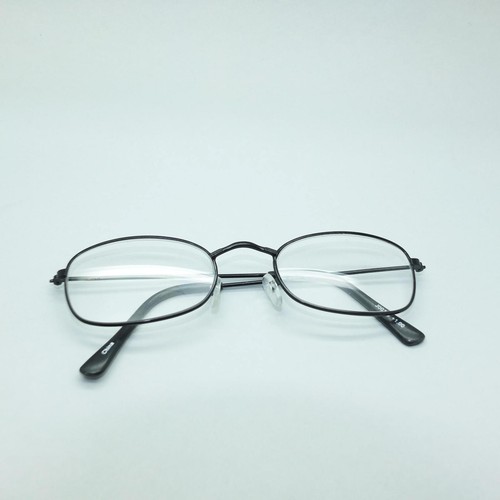 Petite Oval Black Metal Wire Single Bridge Frame Reading Glasses +1.00 Lens - Picture 4 of 4