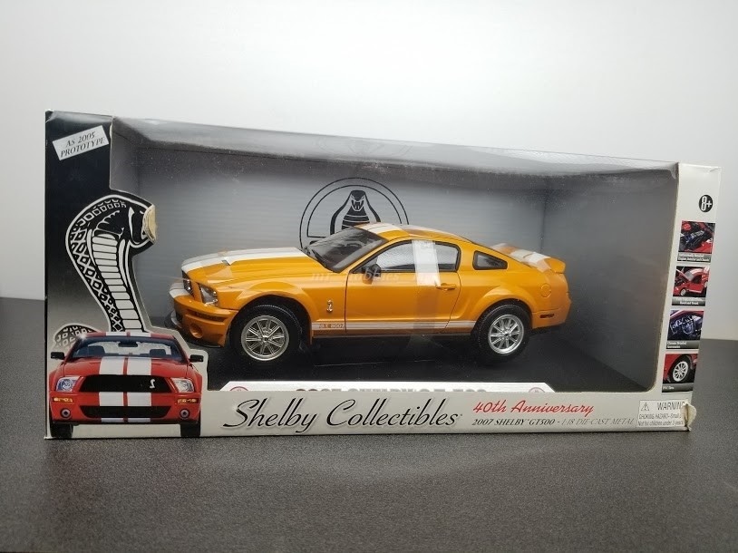 2007 shelby gt 500 1 18 druckguss - modell zum 40. jahrestag von ertl gelb 2007 shelby gt 500 1 18 druckguss - modell zum 40. jahrestag von ertl gelb