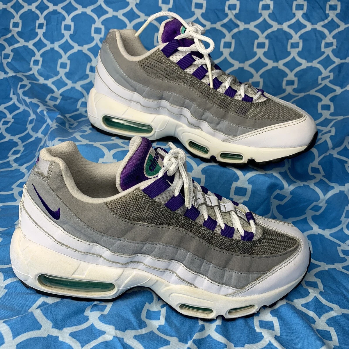 noget Indsigtsfuld Markér Nike Air Max 95 Grape Youth Size 7y White Cool grey Purple GS Kids Rare |  eBay