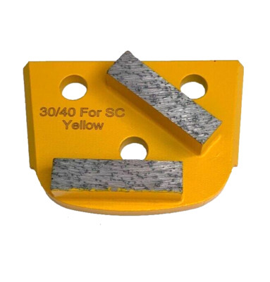 30/40 Grit hard bond trapezoid grinding diamond tools-concrete prep. Lavina 2seg