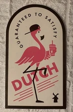DUTCH Bros BROTHERS Coffee PINK Flamingo GUARANTEED 2019 STICKER October DB
