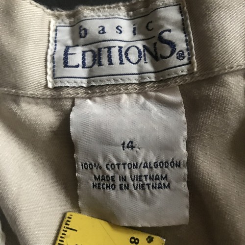 Basic Editions Women's Bermuda Shorts NWT 100% Cotton W30”L19” Khaki - Picture 7 of 12