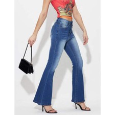 Mid-Rise Waist Bootcut Jeans