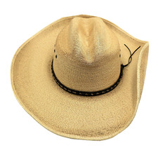 Jason Aldean Collection Men's Cowboy Hat Resistol Amarillo Sky Palm leaf Med.