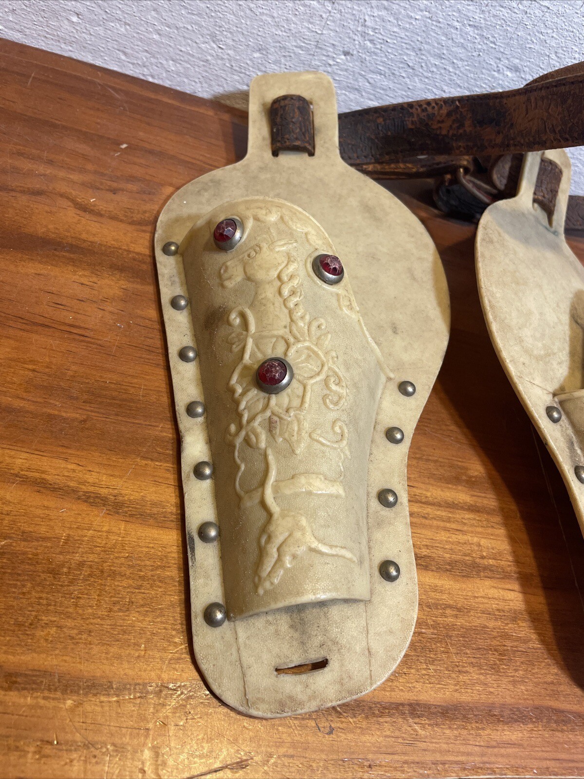 vintage leather toy cap gun holsters Nichols Western Circle K eBay