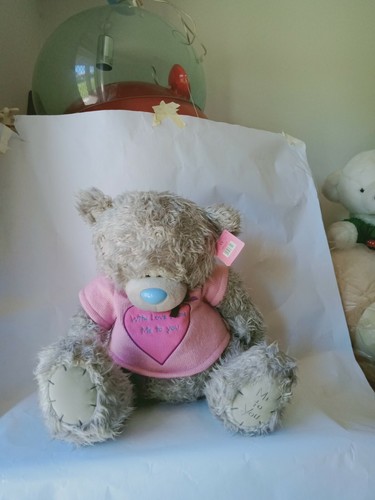 me to you tatty teddy carte blanch (dress up love heart pink t - shirt 42cm ) - Picture 2 of 5