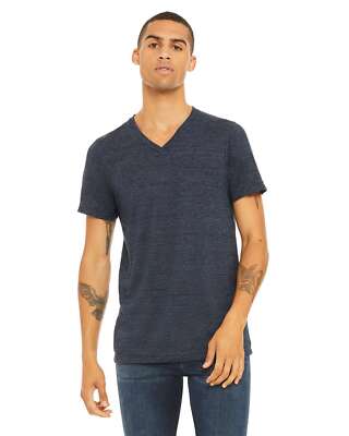 Bella + Canvas Unisex Textured Jersey V-Neck T-Shirt - 3655C