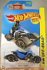 2015 Hot Wheels #110 HW Off-Road/Ice Mountain SNOW STORMER Blue Variant w/OH5 Sp