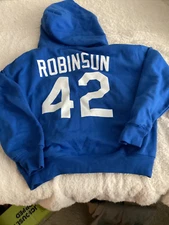Jackie Robinson # 42 youth hoodie size M