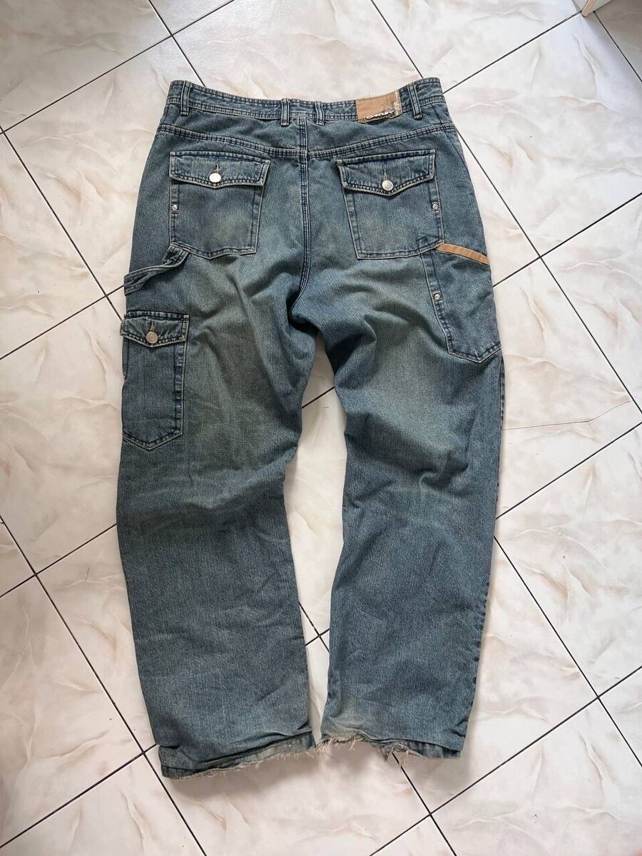 Vintage Oakley Industrial Denim Jeans Mens 36x34 Blue Skate Vintage Oakley Industrial Denim Jeans Mens 36x34 Blue Skate