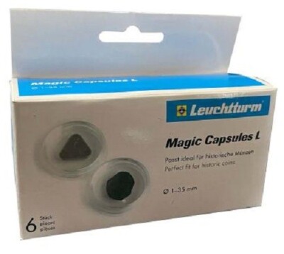 50 Lighthouse Magic Capsules Large Irregularly Shaped Coins & Stones 35mm 1 Box