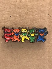 Grateful Dead Dancing Bears Pin. Hat Pin. Steal Your Face.  High Quality!