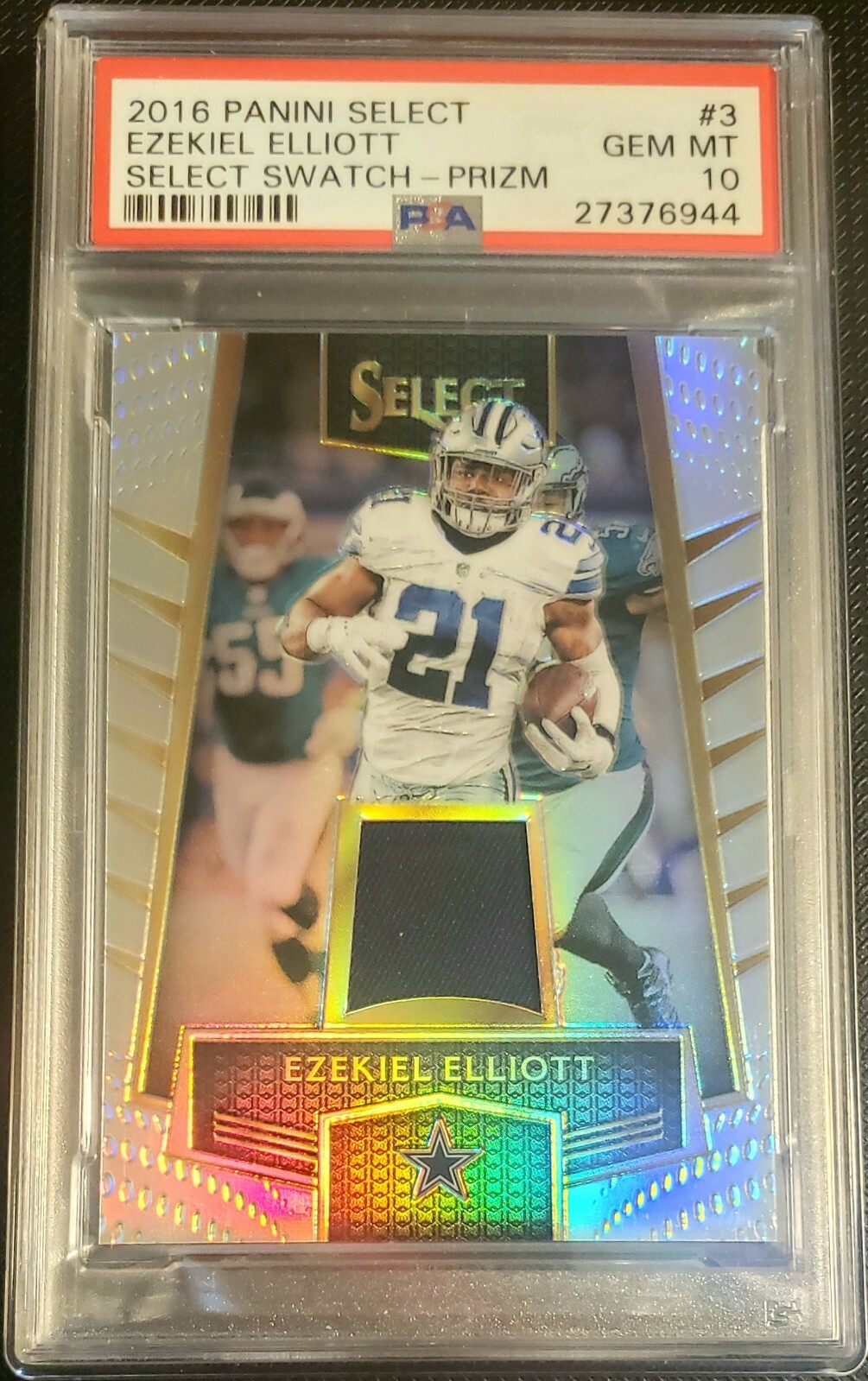 Ezekiel Elliott Panini Select Select Swatch #3 Base