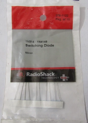 RadioShack  1N914 - 1N4148 Switching Diode Silicone 276-1122 Pkg. Of 10