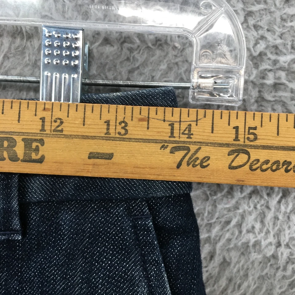 Ann Taylor Straight & Pencil Skirts Womens 0 Blue Dark Wash Denim Zip Fly Casual - Image 3 of 4