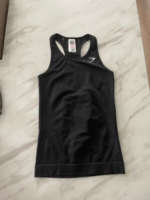 Gymshark Seemless Top Shirt Ärmellos Gr S Damen Fitness Kleidung 
